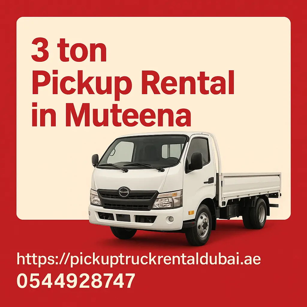3 ton pickup rental in Muteena