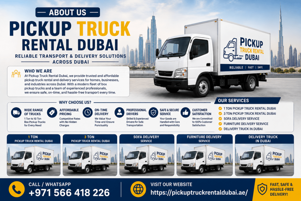 Pickup Truck Rental Dubai Pickup Delivery Truck Dubai Hills